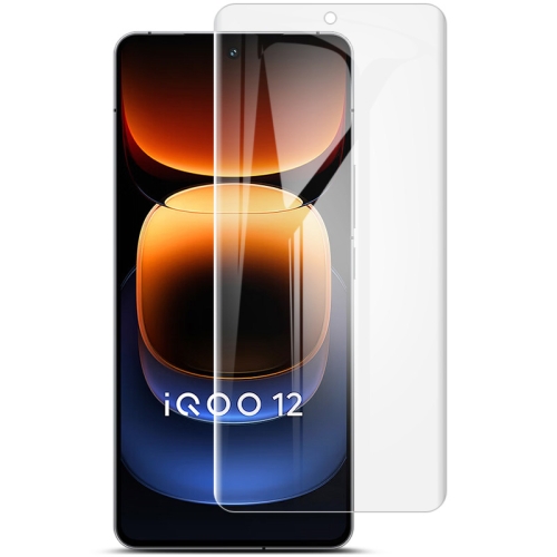 For vivo iQOO 12 5G 2pcs imak Curved Full Screen Hydrogel Film Protector uv liquid curved full glue screen protector for oppo find x7 ultra