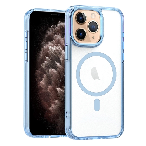 

For iPhone 11 Pro Max MagSafe Magnetic Clear Phone Case(Sierra Blue)