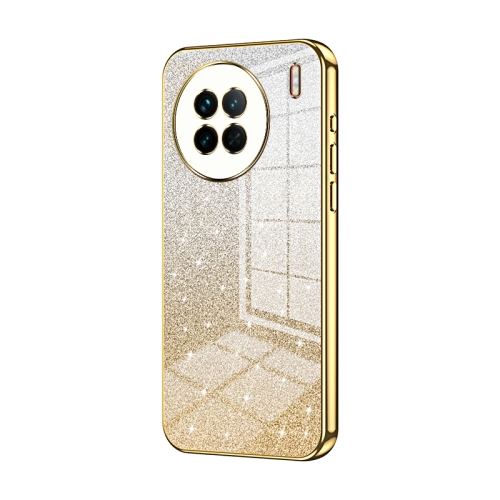 

For vivo X90 / X90s Gradient Glitter Powder Electroplated Phone Case(Gold)