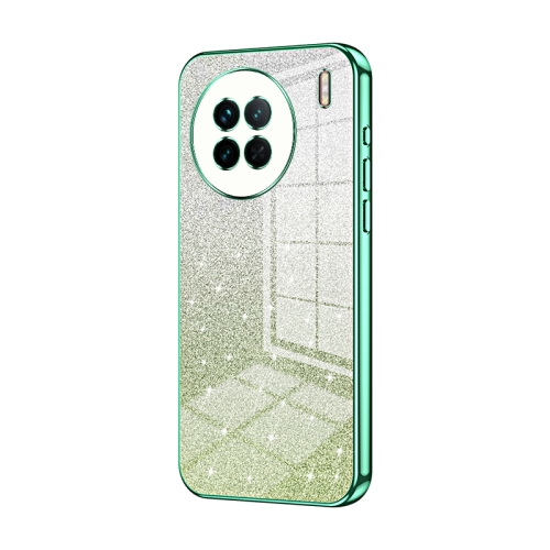 

For vivo X90 / X90s Gradient Glitter Powder Electroplated Phone Case(Green)