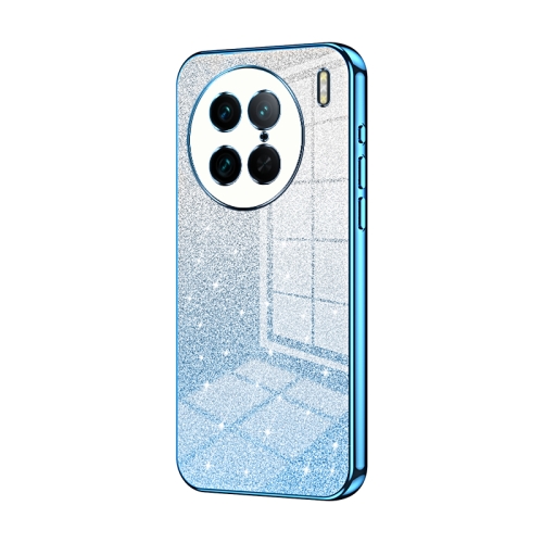 

For vivo X90 Pro Gradient Glitter Powder Electroplated Phone Case(Blue)