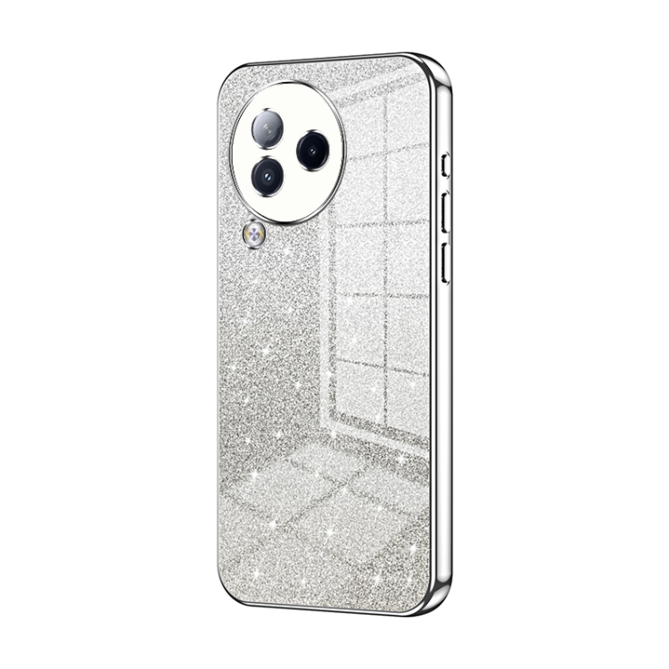 

For Xiaomi Civi 3 Gradient Glitter Powder Electroplated Phone Case(Silver)