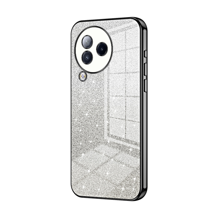 

For Xiaomi Civi 3 Gradient Glitter Powder Electroplated Phone Case(Black)