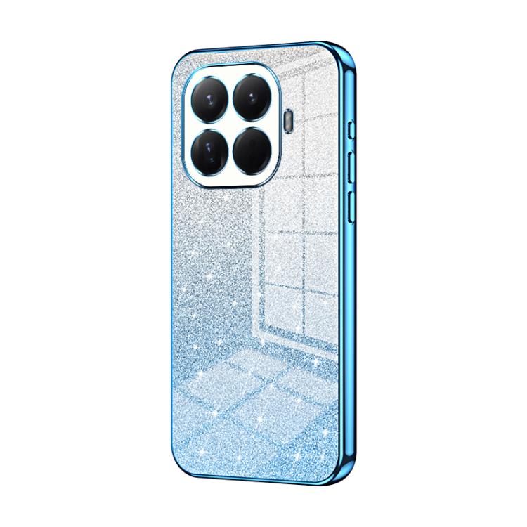 

For Xiaomi 15T Pro Gradient Glitter Powder Electroplated Phone Case(Blue)