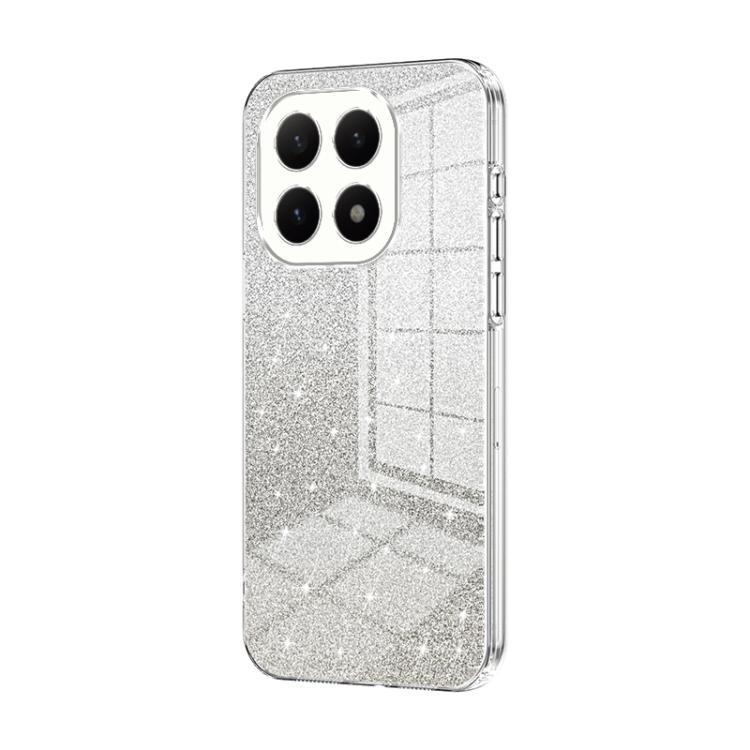 

For Xiaomi 15T Gradient Glitter Powder Electroplated Phone Case(Transparent)