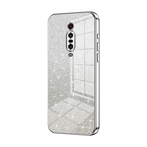 

For Xiaomi Redmi K20 / K20 Pro Gradient Glitter Powder Electroplated Phone Case(Silver)