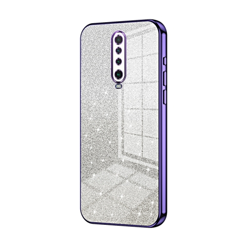 

For Xiaomi Redmi K30 / K30 5G Gradient Glitter Powder Electroplated Phone Case(Purple)