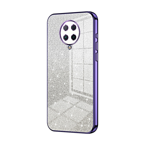 

For Xiaomi Redmi K30 Pro / K30 Ultra Gradient Glitter Powder Electroplated Phone Case(Purple)