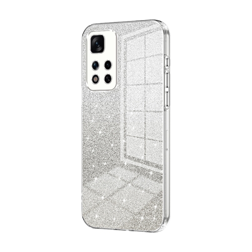 

For Xiaomi Redmi Note 11 Pro+ 5G Gradient Glitter Powder Electroplated Phone Case(Transparent)