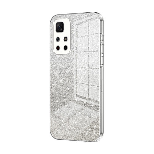 

For Xiaomi Redmi Note 11T 5G/Note 11S 5G Gradient Glitter Powder Electroplated Phone Case(Transparent)