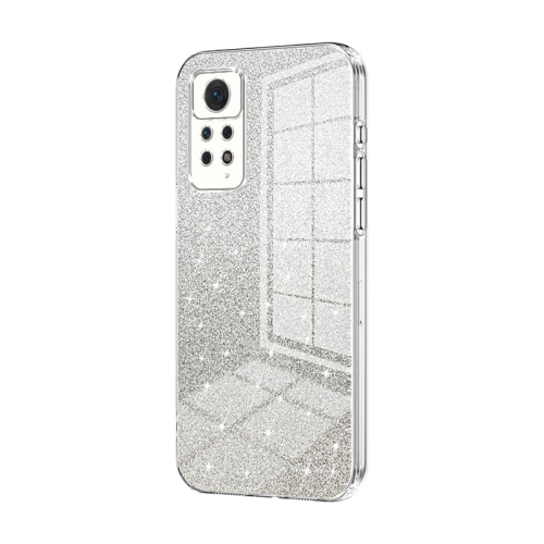 

For Xiaomi Redmi Note 11 Pro 4G/5G Global Gradient Glitter Powder Electroplated Phone Case(Transparent)