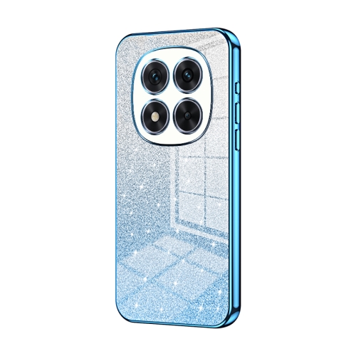 

For Redmi Note 14 Pro 5G Gradient Glitter Powder Electroplated Phone Case(Blue)