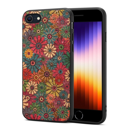 

For iPhone SE 2022 / SE 2020 Four Seasons Flower Language Series TPU Phone Case(Spring Green)
