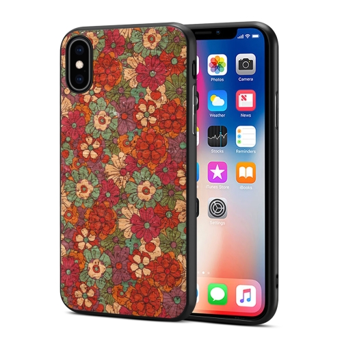 

For iPhone XS Max Four Seasons Flower Language Series TPU Phone Case(Summer Red)