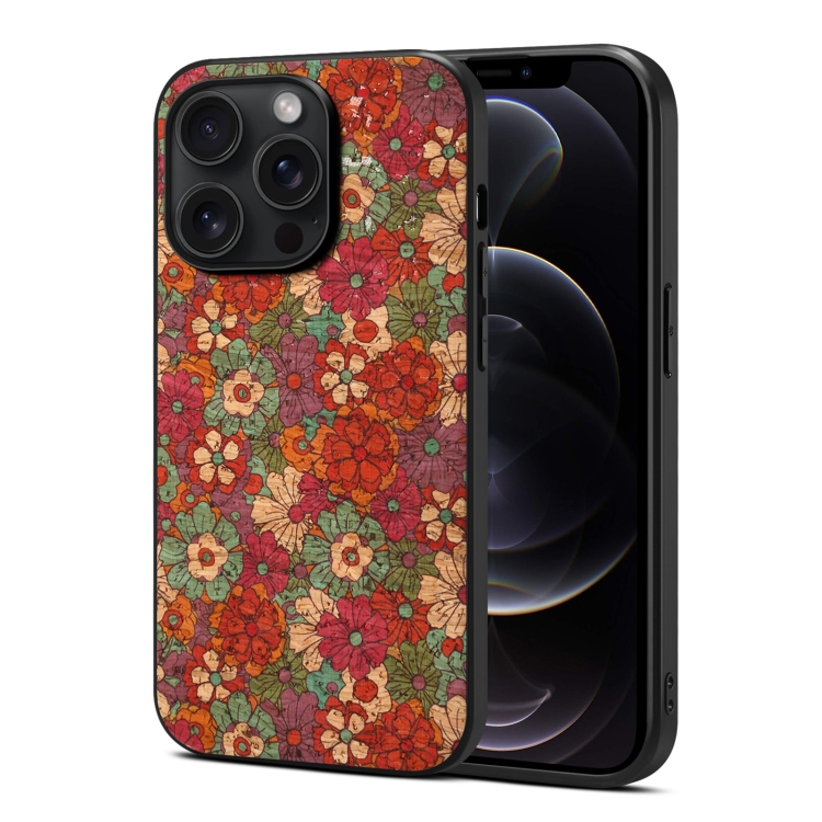 

For iPhone 12 Pro Max Four Seasons Flower Language Series TPU Phone Case(Summer Red)