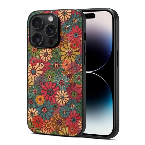 

For iPhone 14 Pro Four Seasons Flower Language Series TPU Phone Case(Spring Green)