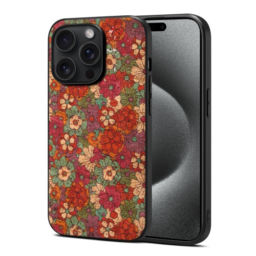 

For iPhone 15 Pro Max Four Seasons Flower Language Series TPU Phone Case(Summer Red)