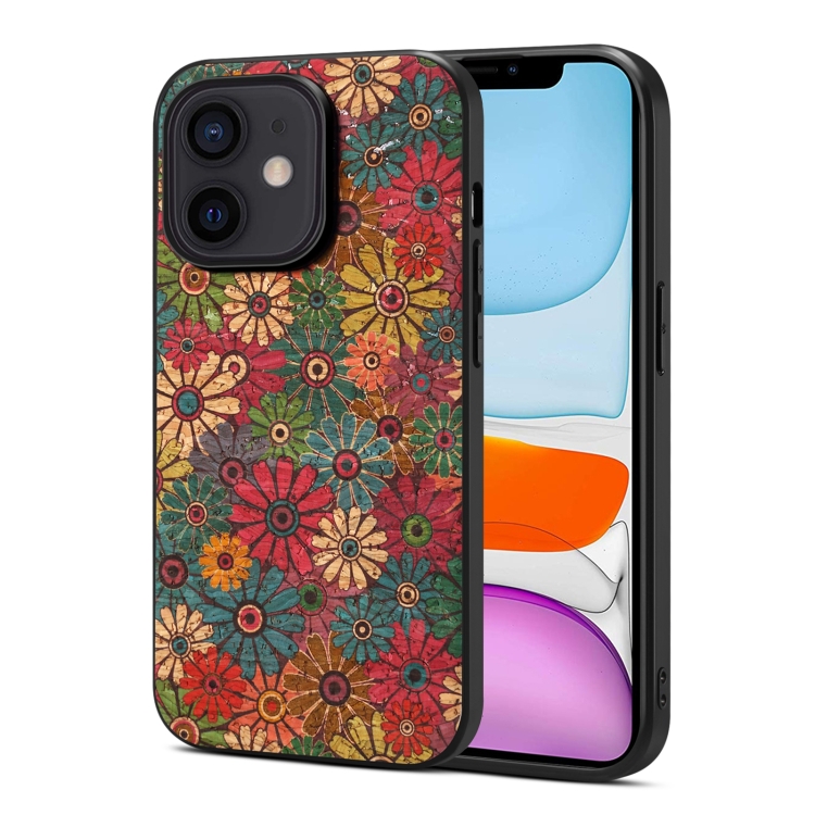 

For iPhone 11 Four Seasons Flower Language Series TPU Phone Case(Spring Green)