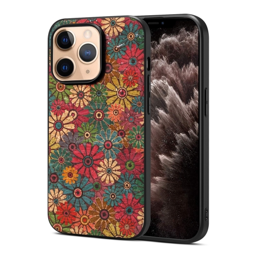 

For iPhone 11 Pro Four Seasons Flower Language Series TPU Phone Case(Spring Green)