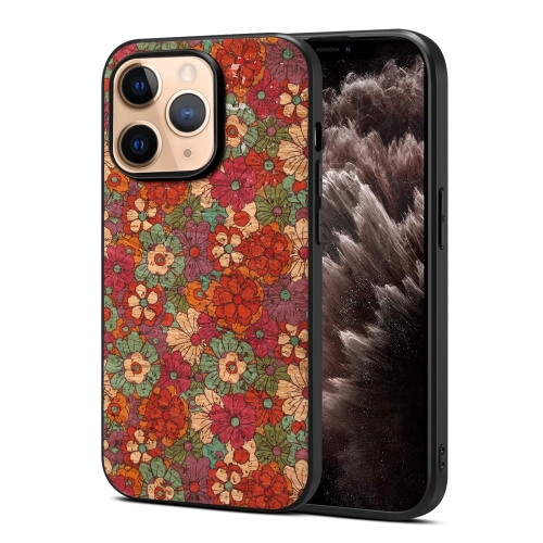 

For iPhone 11 Pro Four Seasons Flower Language Series TPU Phone Case(Summer Red)