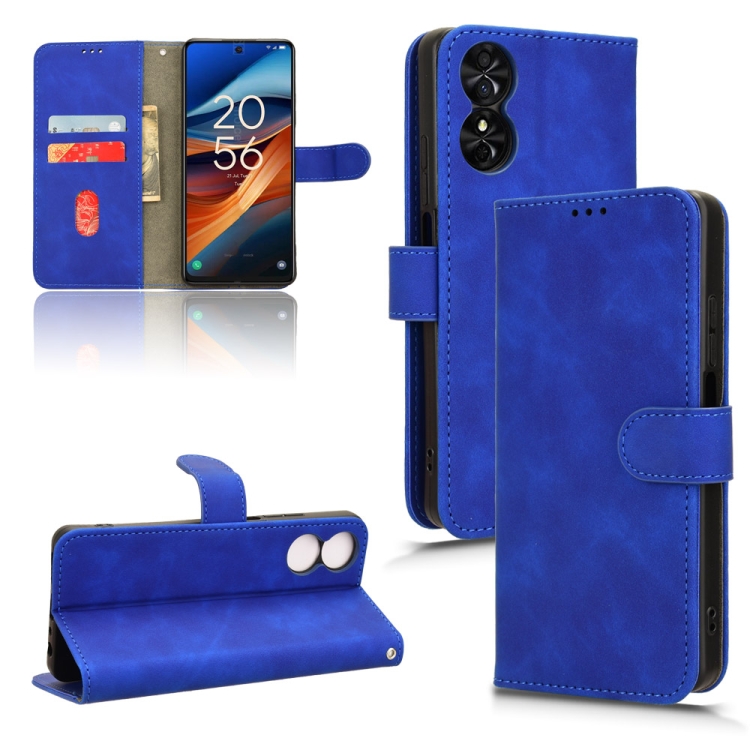

For TCL 50 SE Skin Feel Magnetic Flip Leather Phone Case(Blue)