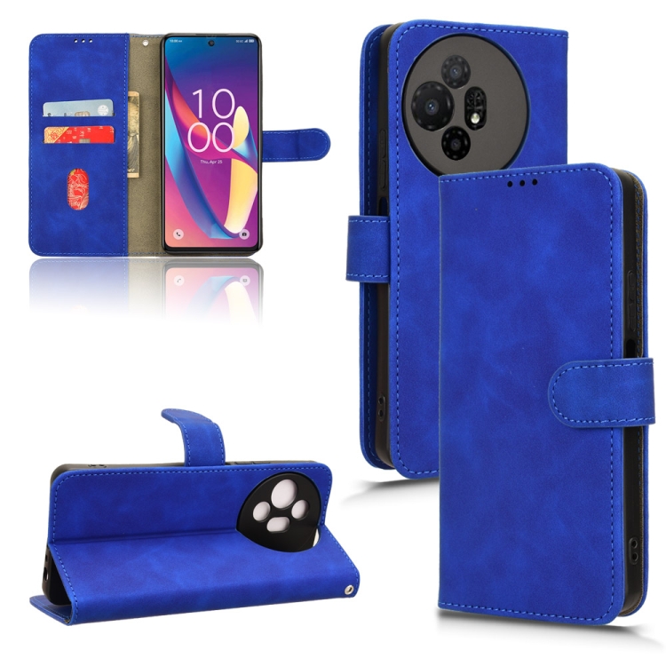 

For TCL 50 XL 5G Skin Feel Magnetic Flip Leather Phone Case(Blue)
