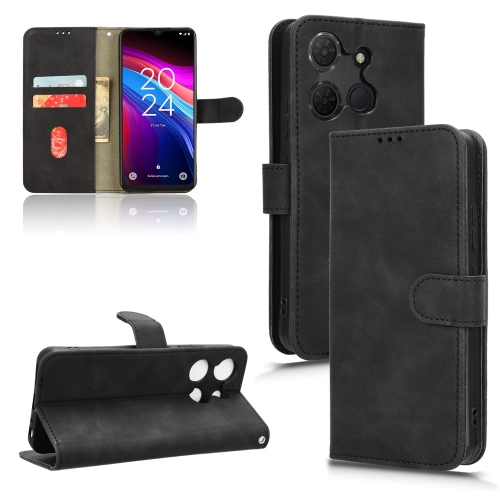 

For TCL 503 Skin Feel Magnetic Flip Leather Phone Case(Black)