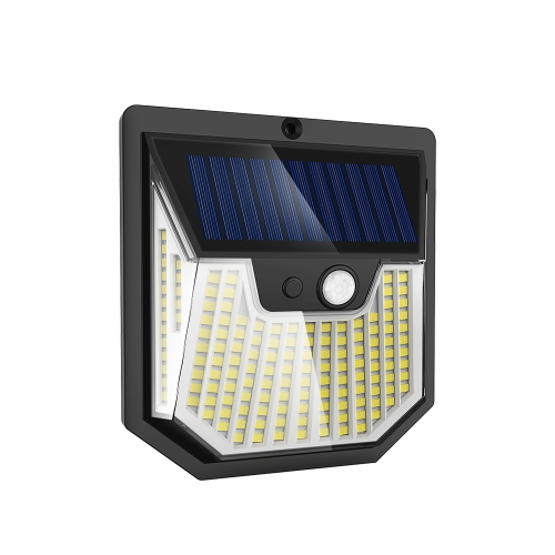 

1pc XY0159 159 LEDs Outdoor Solar Human Body Sensor Courtyard Wall Light