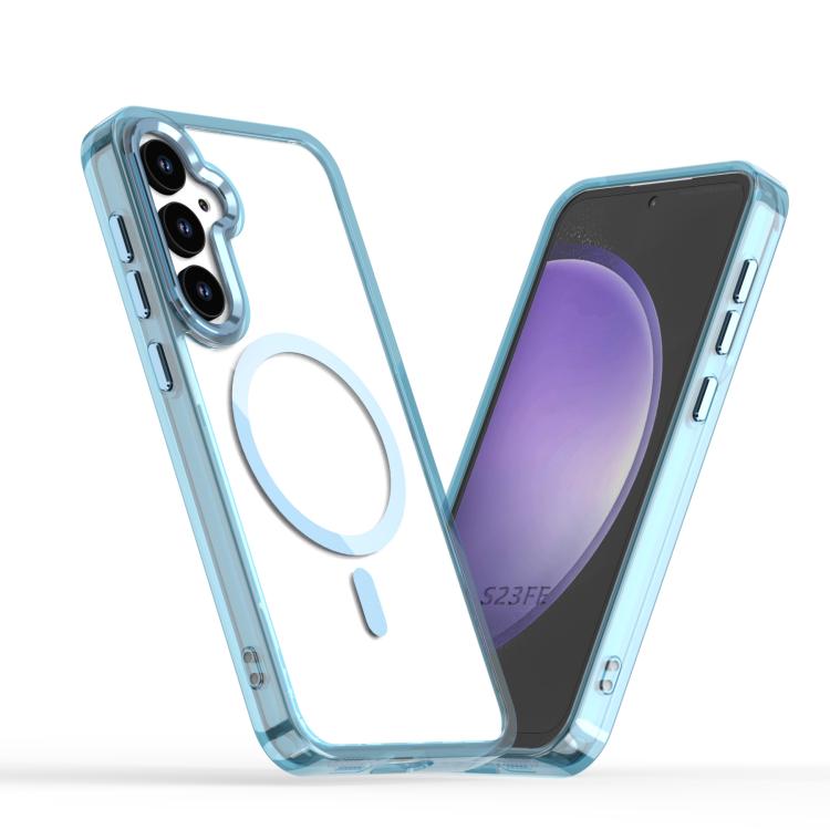 

For Samsung Galaxy S23 FE 5G MagSafe Magnetic Clear Phone Case(Blue)