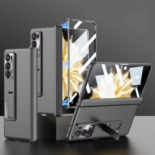 

For Honor Magic V2 GKK Integrated Magnetic Folding Hinge All-inclusive Phone Case(Black)