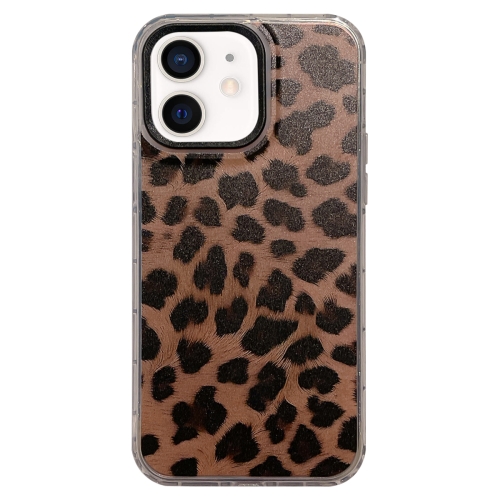 

For iPhone 12 Dual-sided IMD Leopard Print PC + TPU Phone Case