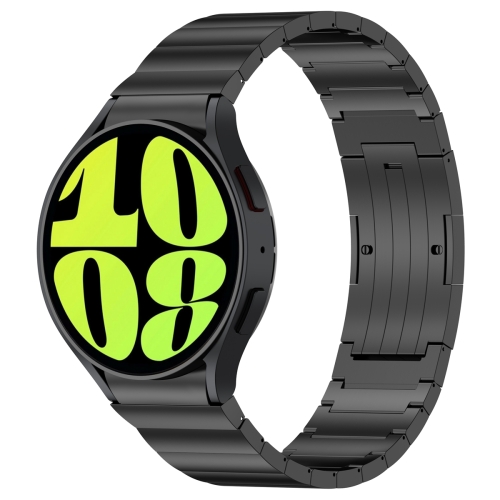 

For Samsung Galaxy Watch6/6 Classic/5/5 Pro Button Style One-bead Metal Watch Band(Black)