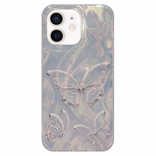 

For iPhone 12 Dual-sided Silver-printed IMD PC + TPU Phone Case