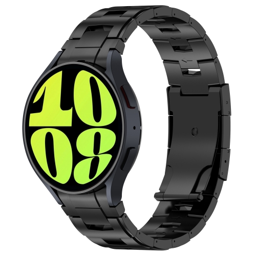 For Samsung Galaxy Watch6/6 Classic/5/5 Pro Button Style Titanium Steel Metal Watch Band(Black) фитинг цанговый прямой под ф10 с наружн g1 4 steel camozzi x6512 10 1 4
