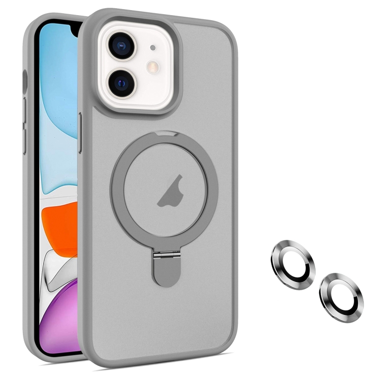 

For iPhone 11 MagSafe Magnetic Holder Phone Case(Grey)
