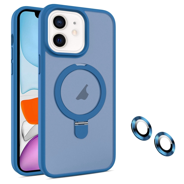 

For iPhone 11 MagSafe Magnetic Holder Phone Case(Blue)