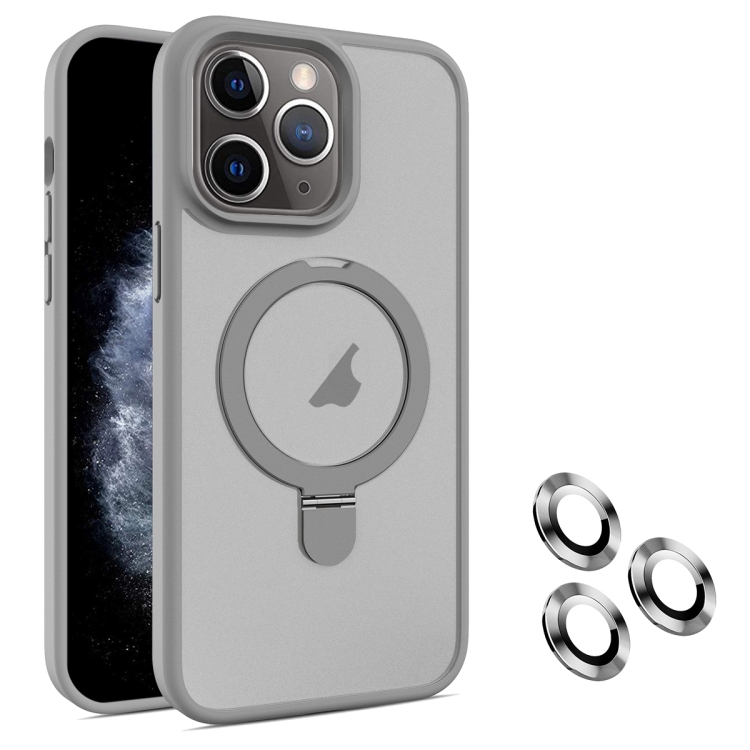 

For iPhone 11 Pro MagSafe Magnetic Holder Phone Case(Grey)