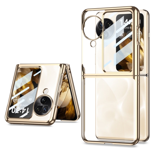 

For OPPO Find N3 Flip GKK Integrated Electroplating Full Coverage Phone Case(Gold)