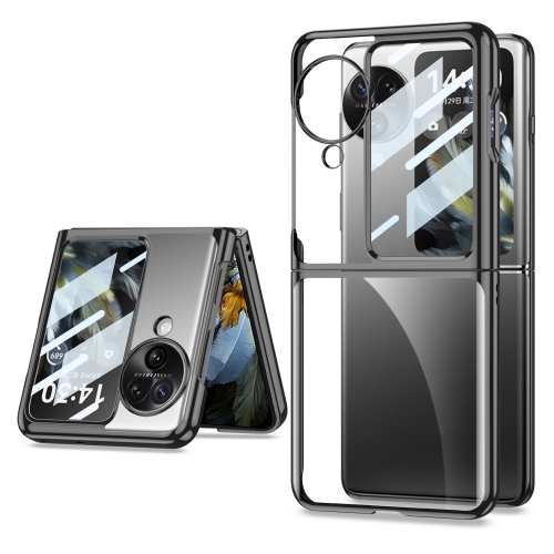 

For OPPO Find N3 Flip GKK Integrated Electroplating Full Coverage Phone Case(Black)
