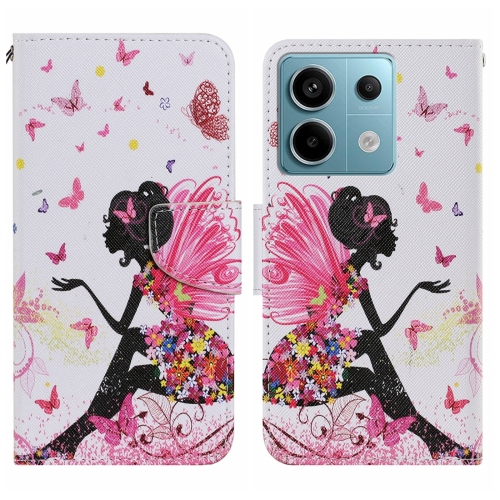 

For Xiaomi Redmi Note 13 Pro Colored Drawing Pattern Leather Phone Case(Dancing Girl)