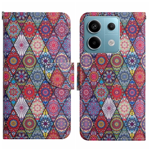 

For Xiaomi Redmi Note 13 Pro Colored Drawing Pattern Leather Phone Case(Diamond Kaleidoscope)