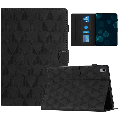 

For iPad 10th Gen 10.9 2022 Diamond Texture Embossed Leather Smart Tablet Case(Black)