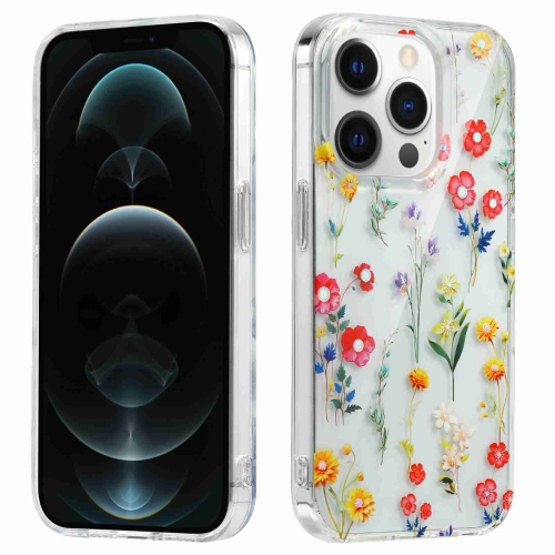 

For iPhone 12 Pro Electroplated Symphony Phone Case(Miscellaneous Flowers)