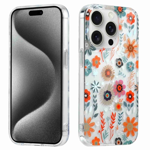 

For iPhone 15 Pro Electroplated Symphony Phone Case(Chrysanthemum)