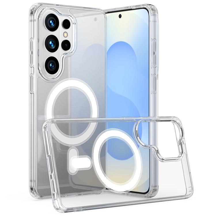 

For Samsung Galaxy S26 Ultra 5G MagSafe Magnetic Acrylic TPU Phone Case(Transparent)