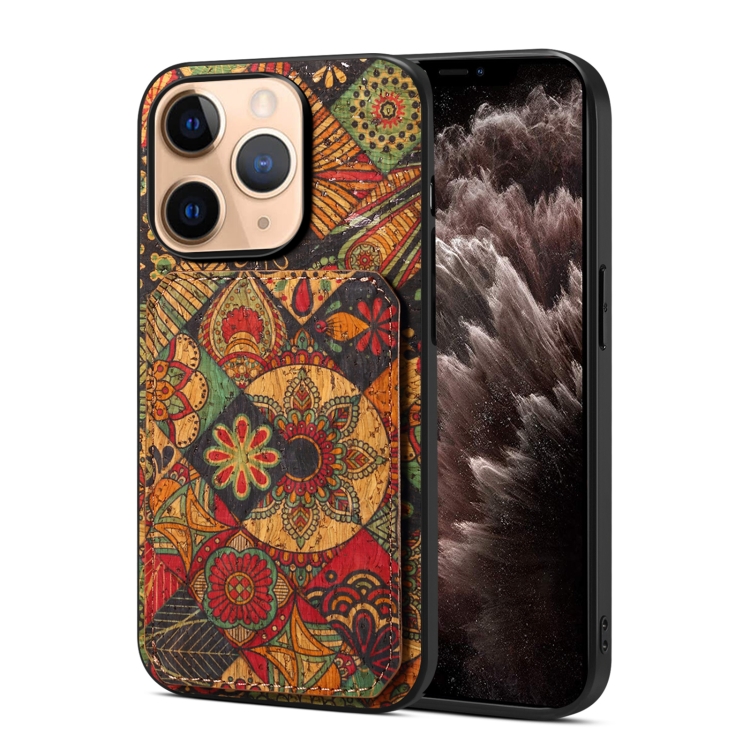 

For iPhone 11 Pro Dual Card Slot Holder Phone Case(Autumn Yellow)