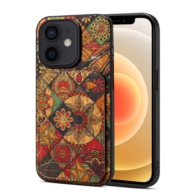 

For iPhone 12 Dual Card Slot Holder Phone Case(Autumn Yellow)
