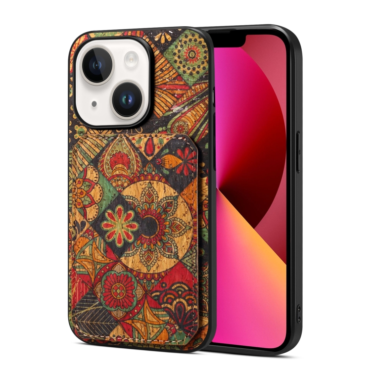 

For iPhone 13 Dual Card Slot Holder Phone Case(Autumn Yellow)