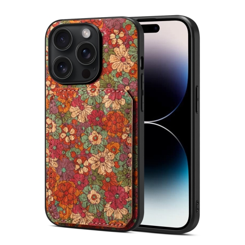 

For iPhone 14 Pro Dual Card Slot Holder Phone Case(Summer Red)