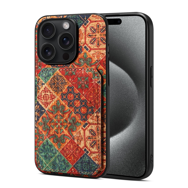 

For iPhone 15 Pro Dual Card Slot Holder Phone Case(Winter Blue)